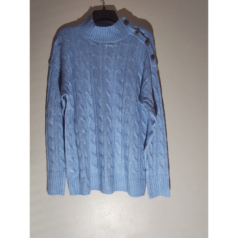 St. John's Bay Long Sleeve  Mock Neck  Sweater Size‎ L